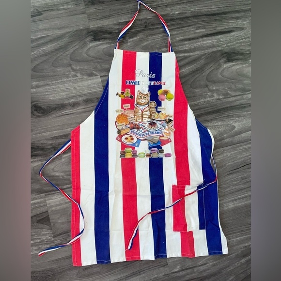 Other - Cute French apron unique cute baking cat